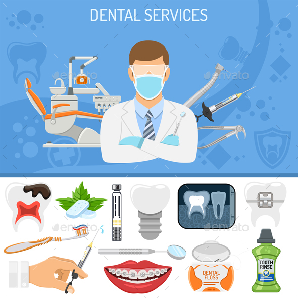 Dental Services Banner - Health/Medicine Conceptual