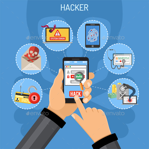 Cyber Crime Concept with Hacker - Computers Technology