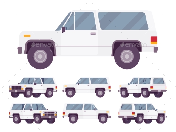 White Offroad Set - Man-made Objects Objects