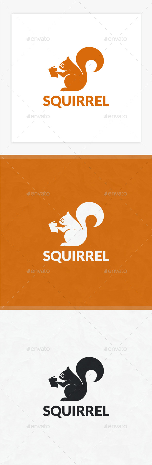 Squirrel Simple Mascot Logo – MasterBundles