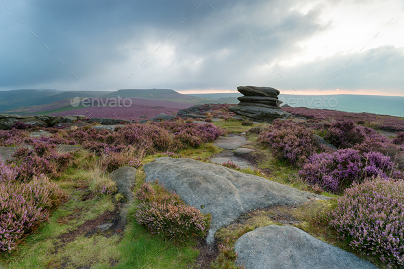Over Owler Tor - Stock Photo - Images