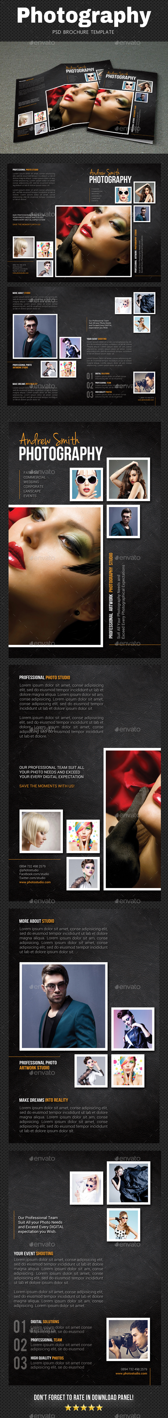 Photography Brochure 4 - Brochures Print Templates