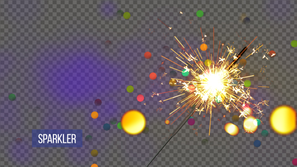 Loop-able Sparkler Background And Assets V5