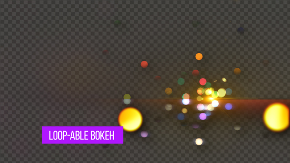 Loop-able Colorful Bokeh Background