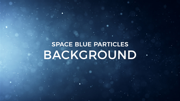 Space Blue Particles