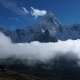 The Movement of Clouds Over the Mountain Ama Dablam - VideoHive Item for Sale