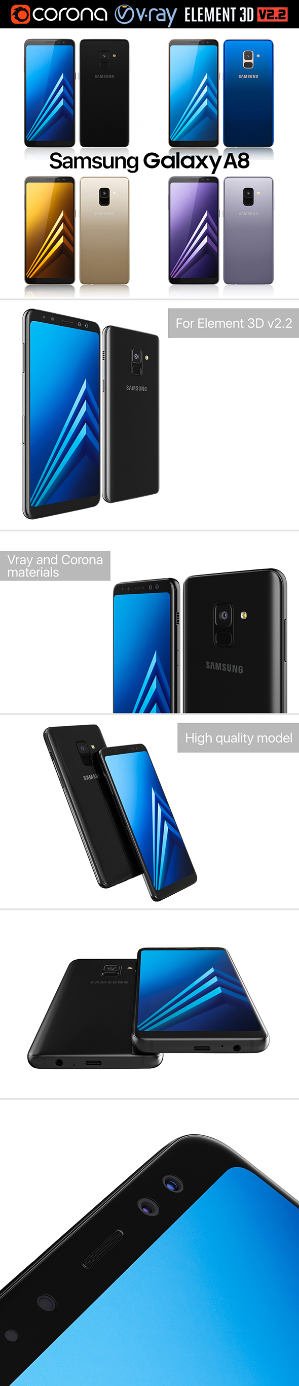 Samsung Galaxy A8 - 3Docean 21264661