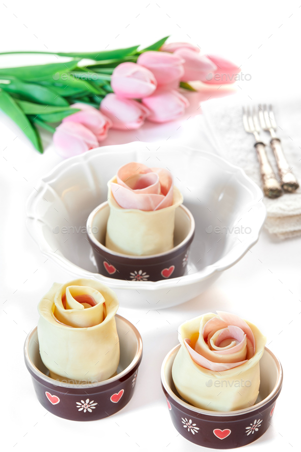 Puff Pastry Roses - Stock Photo - Images