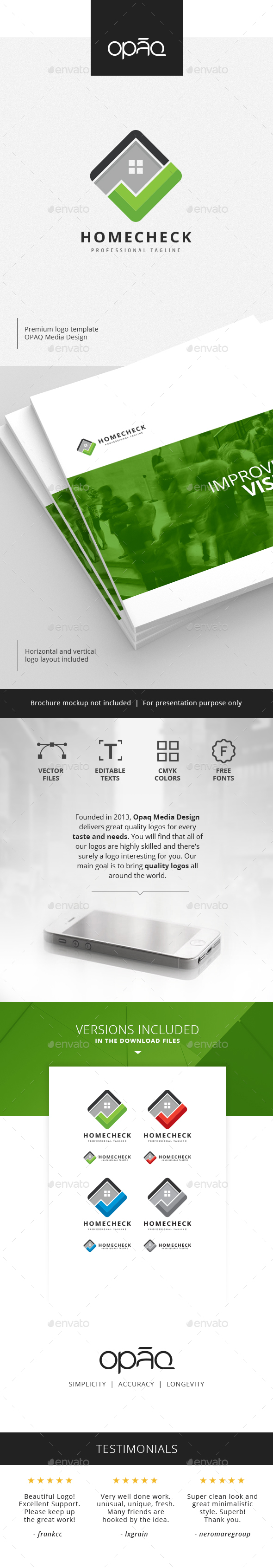 Home Check Logo - Buildings Logo Templates