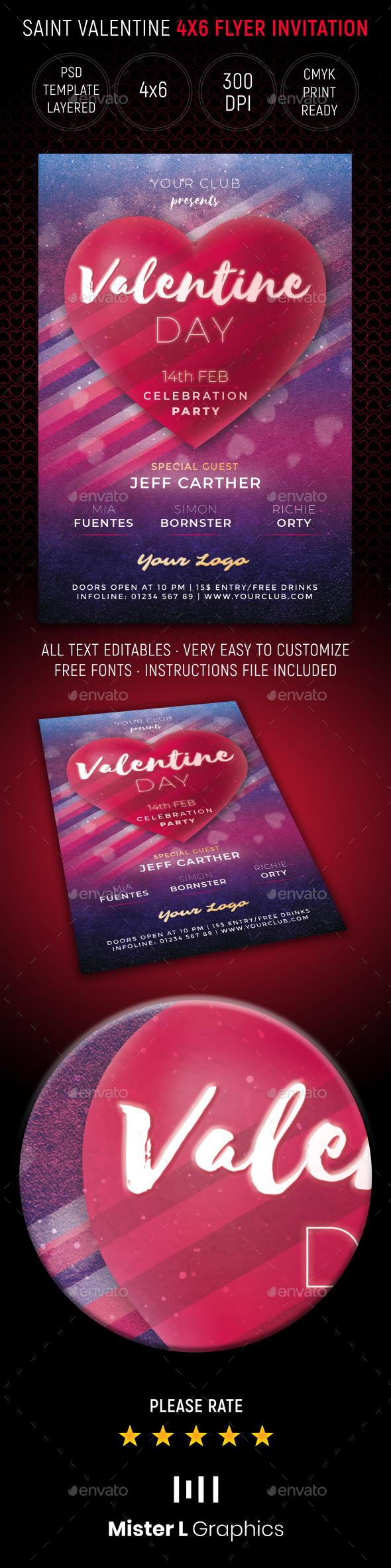 Valentine - Events Flyers