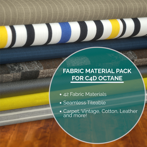 42 Fabric Materials - 3Docean 21267318