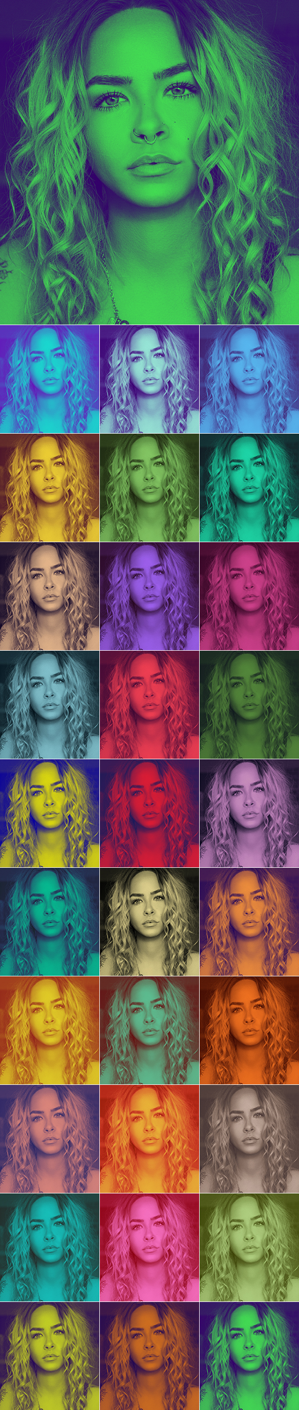 30 Duotone Photoshop Actions - Photo Effects Actions