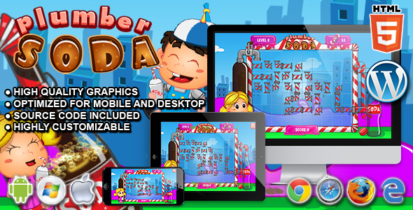 CodeCanyon Plumber Soda HTML5 Puzzle Game 21267919 CodeCanyon Plumber Soda HTML5 Puzzle Game 21267919