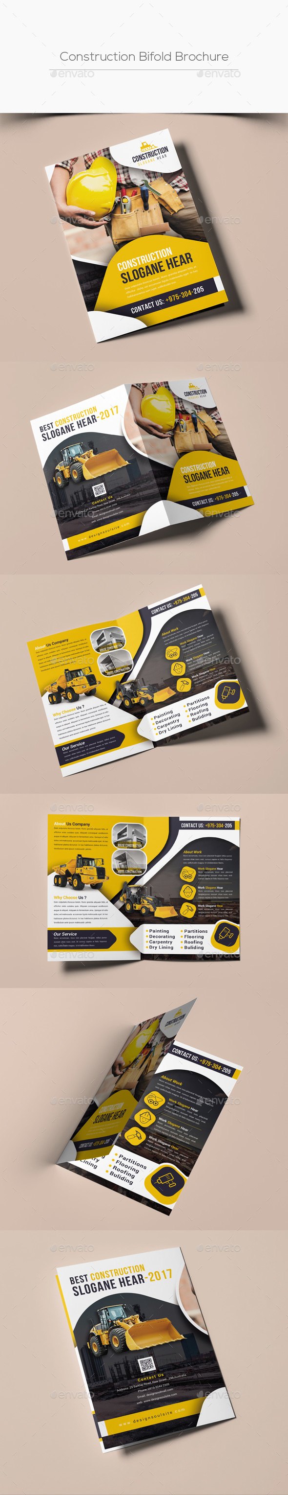 Construction Bifold Brochure - Corporate Brochures