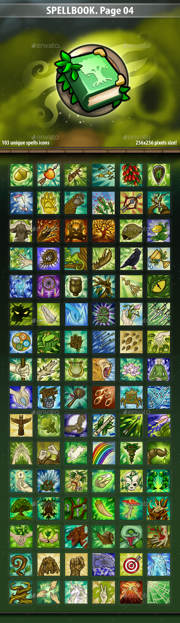 Spell Book Page 04 - Miscellaneous Game Assets