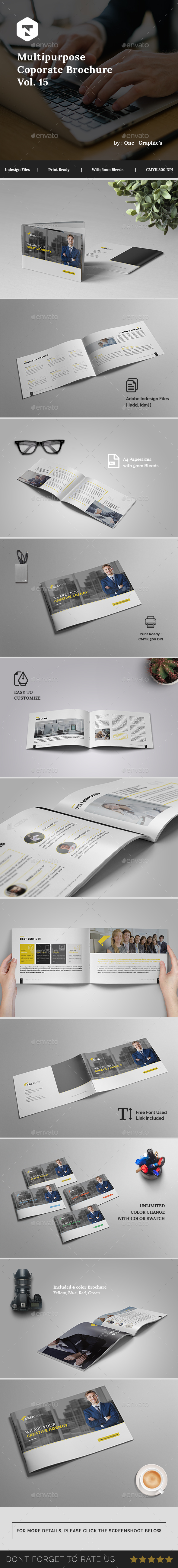 Multipurpose Corporate Brochure Vol. 15 - Brochures Print Templates