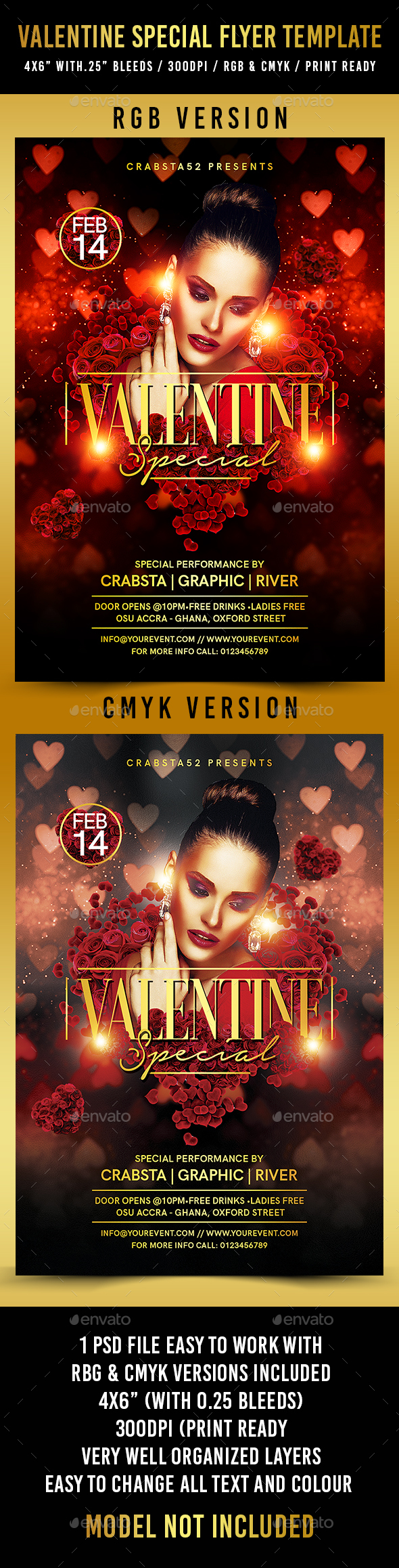Valentine Special Flyer Template - Flyers Print Templates