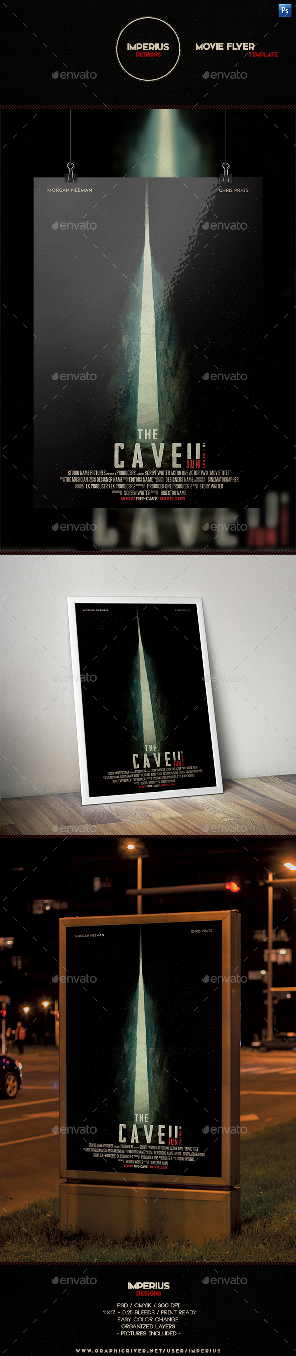 The Cave Movie Flyer - Flyers Print Templates