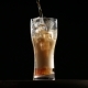 Cola Pouring in Glass with Ice Glass of Cold Coke with Ice Cubes - VideoHive Item for Sale