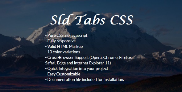 CodeCanyon SLD Tabs Pure CSS 21270921 CodeCanyon SLD Tabs Pure CSS 21270921