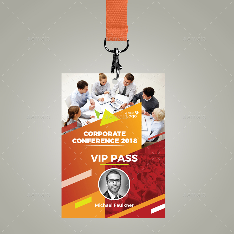 Conference Vip Pass Print Templates Graphicriver 6870