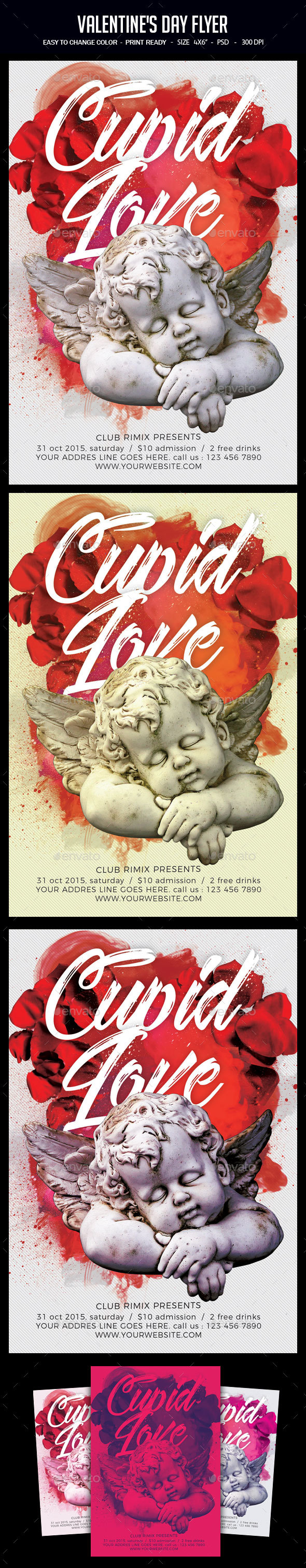 Valentine's Day Flyer - Clubs & Parties Events