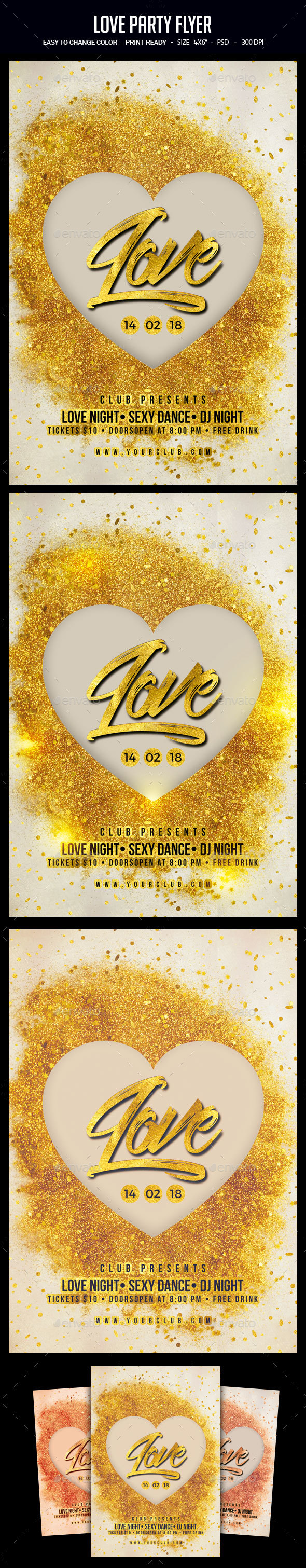 Love Party Flyer - Clubs & Parties Events