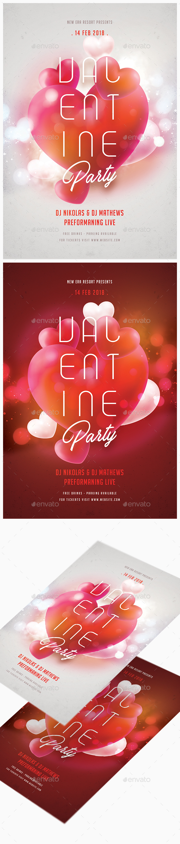 Valentine Day Flyer - Clubs & Parties Events