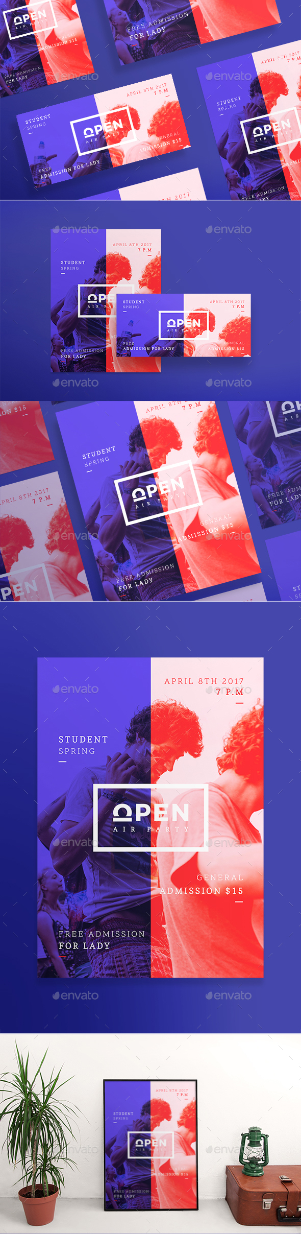 Open Air Party Flyers - Clubs & Parties Events