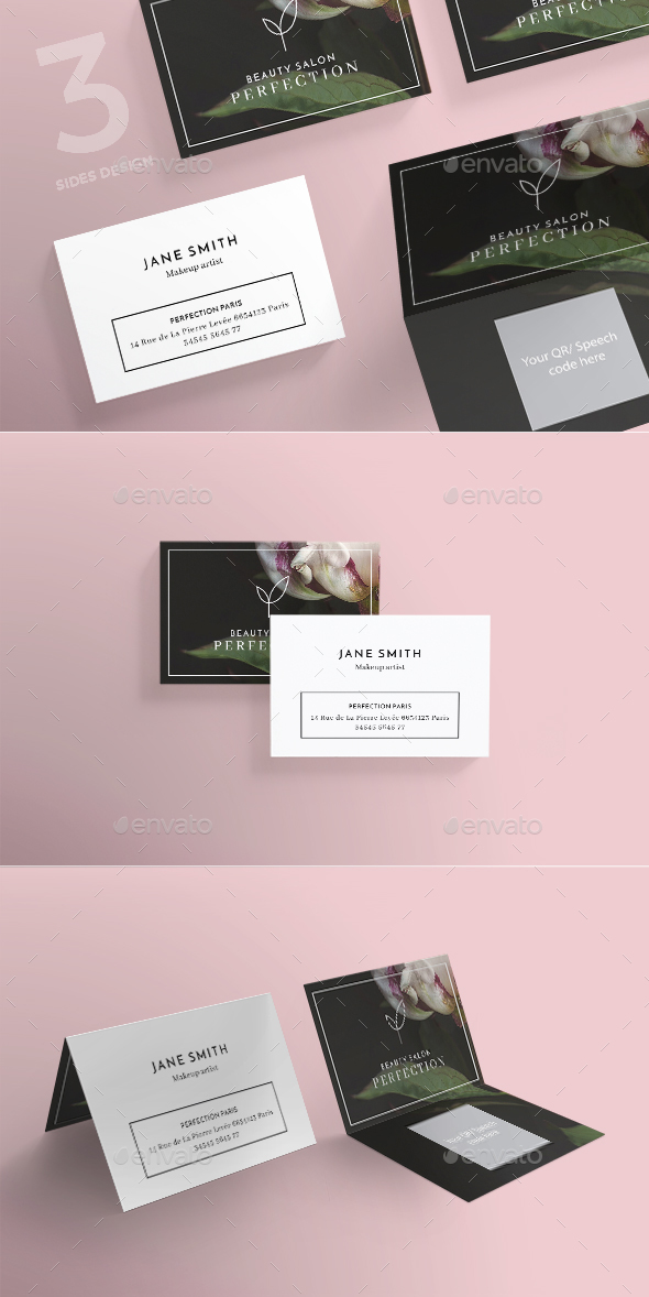 Beauty Salon Business Card - Corporate Business Cards