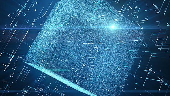 Futurustic Neon Cube Splines