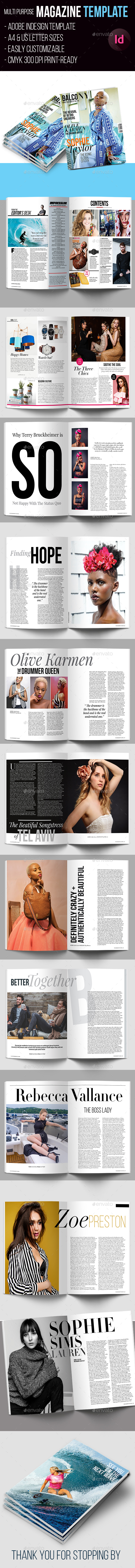 Magazine Template - Magazines Print Templates