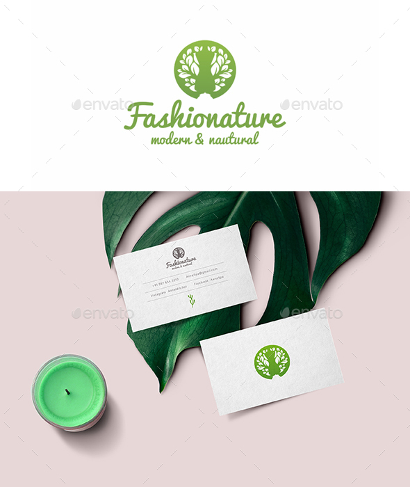 Fashion Nature Tailoring Logo Template - Nature Logo Templates