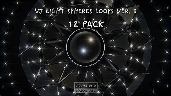 VJ Light Spheres Loops Ver.3 - 12 Pack