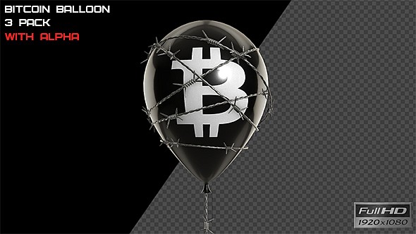 Bitcoin Balloon - 3 Pack
