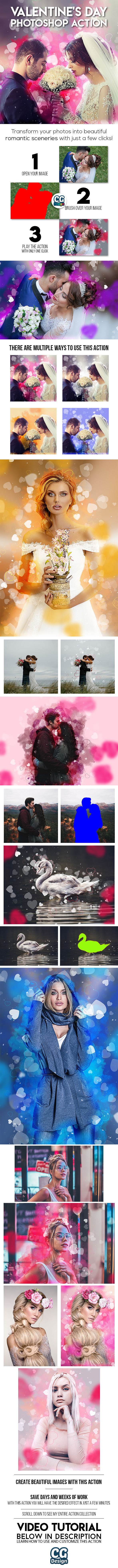Valentine's Day Photoshop Action - Photo Effects Actions
