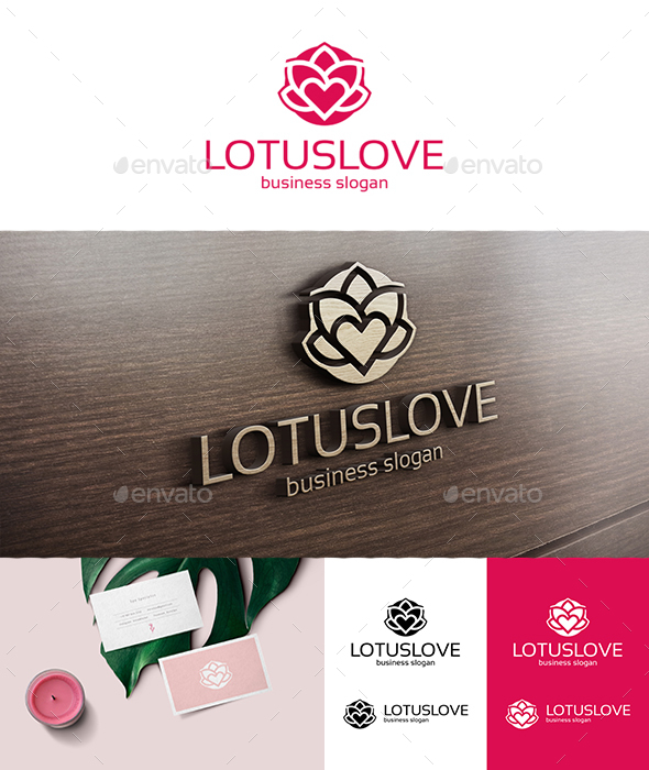 Lotus Love Logo Template - Nature Logo Templates