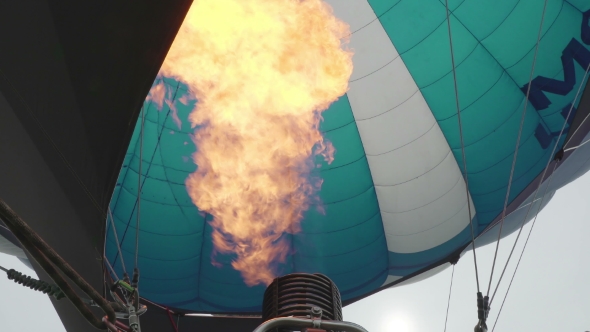 hot air balloon flame