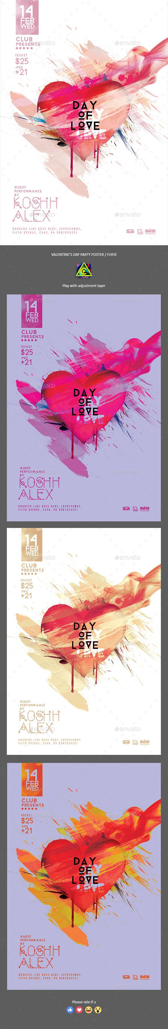 Day Of Love Poster / Flyer - Clubs & Parties Events