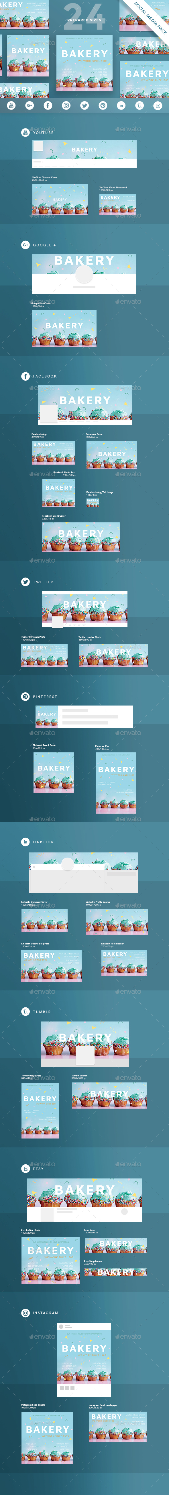 Bakery Social Media Pack - Miscellaneous Social Media