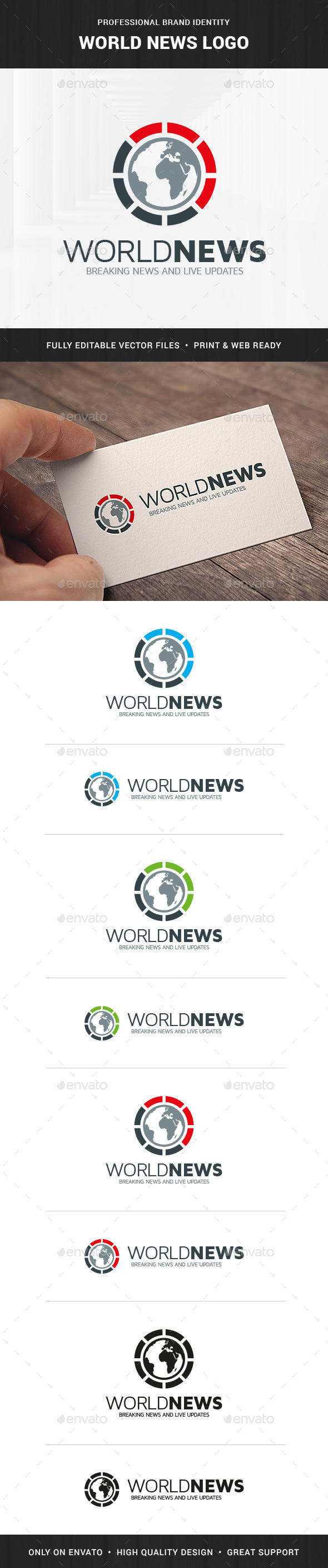 World News Logo Template - Symbols Logo Templates