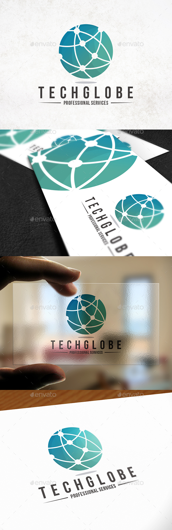 Tech Globe Logo Template - Abstract Logo Templates