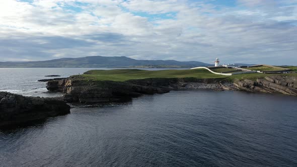Aerial View of the Beautiful Coast at St. John's Point, County Donegal, Ireland alt