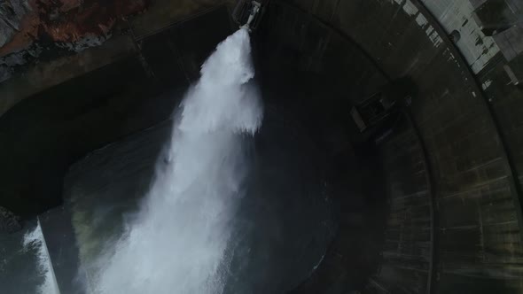 Alternative Energy. Aerial Shot Of a Hydropower Plant. alt