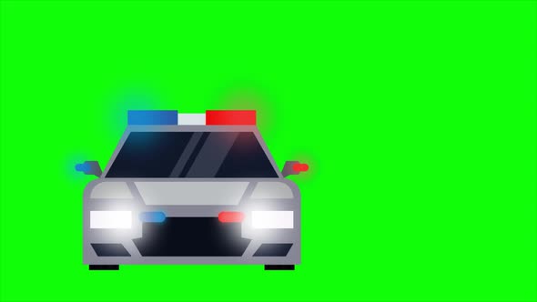 Animated police car in high speed pursuit. by BeezeeStock | VideoHive