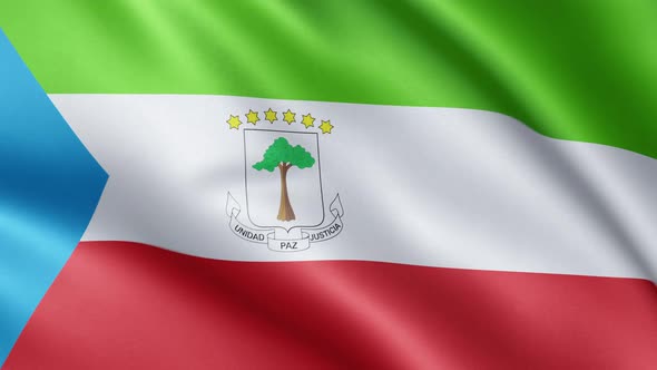 Flag of Equatoiral Guinea | UHD | 60fps alt