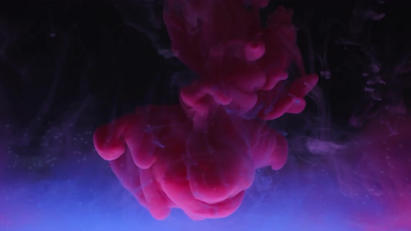 Paint Drop Falling in Water alt