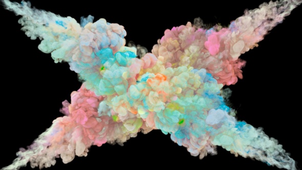 Explosion Color Smoke Transition 4K alt