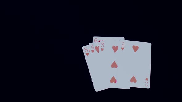 Playing Poker   Hearts Straight Flush