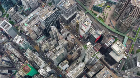 Aerial view of Hong Kong city alt